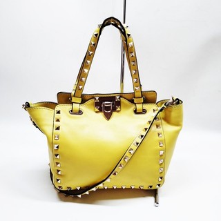 Valentino Garavani Hand Bag Yellow Leather 5663784