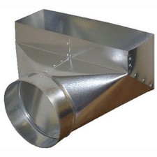 Gray Metal 10X4X6-113R 90 Register Boot, Gray Metal, 10" X 4" X 6"