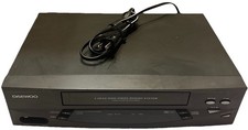 Daewoo DV-T5DN 4-Head VCR VHS Player Recorder  For Parts/Repairs  SHIPS IN 24 HRS  