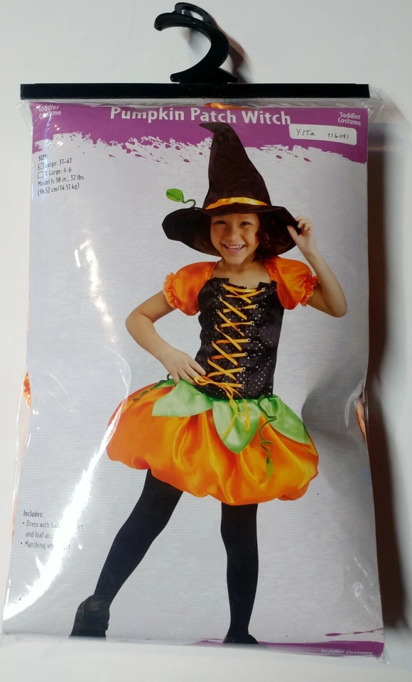 Disfraz de bruja "Pumpkin Patch" para niño pequeño (NUEVO)--ENVÍO GRATUITO Foto 3 de 4