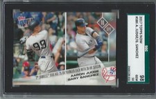 2017 TOPPS NOW AARON JUDGE/GARY SANCHEZ #586 *GRADED SGC 98 (10) GEM MINT*