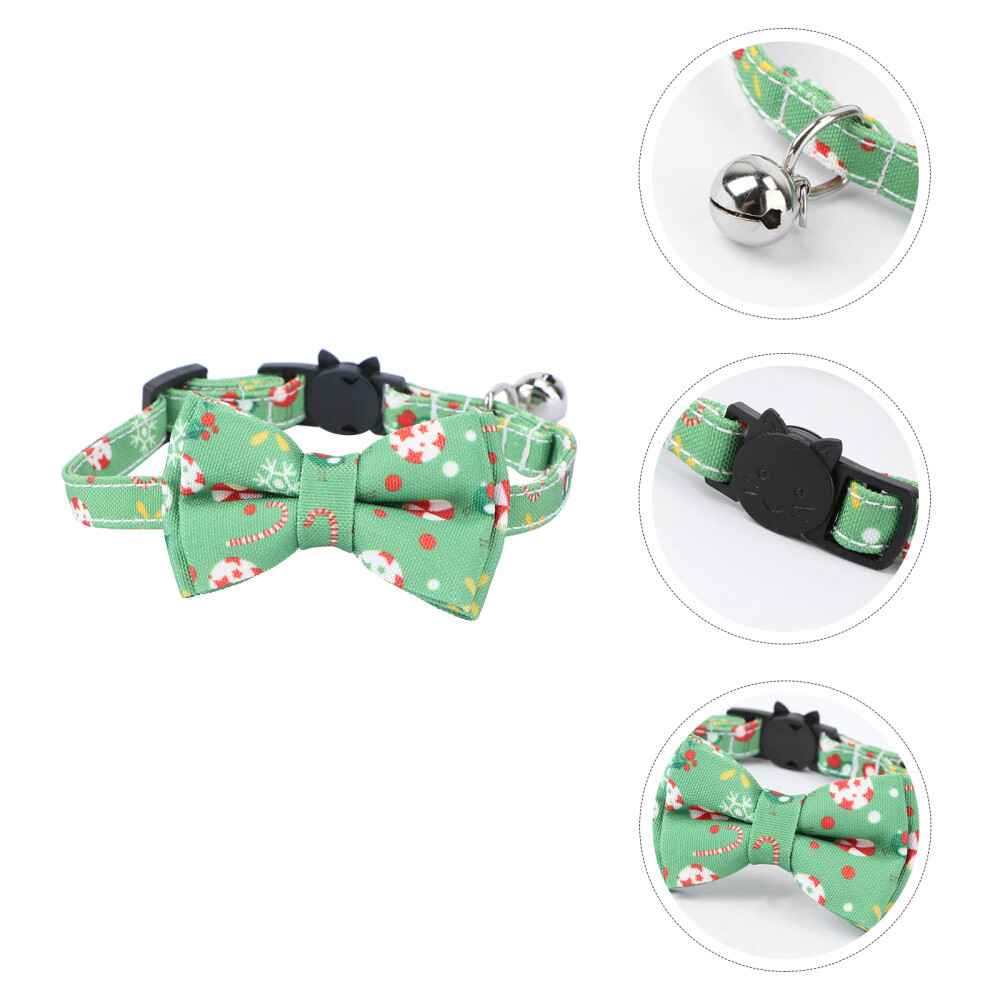 Cloth Christmas Cat Collar Dog Neckties Breakaway Cats Collars eBay