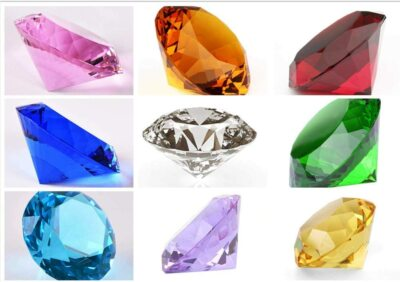 #ad 80mm 3#x27;#x27; Home Office Decor Wedding Decoration Glass Diamond Shaped Paperweight $12.99