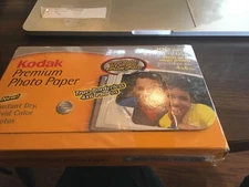 Kodak Premium Photo Paper Borderless 100 Sheets 61 lb High Gloss Inkjet 4" x 6" 