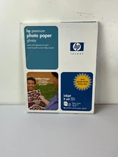 HP Photo Paper Glossy 9 Mil Hewlett Packard 8.5 x 11 - 14 sheets