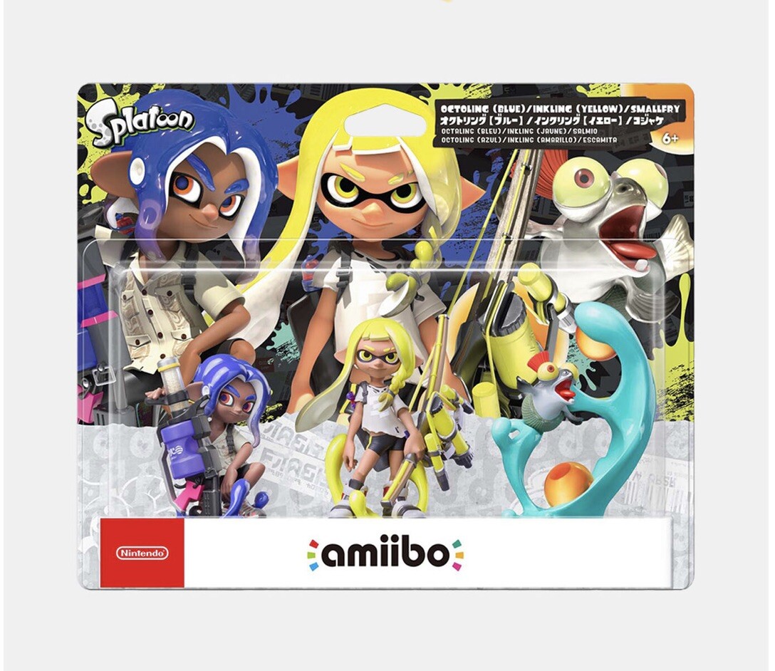 Splatoon 3 Amiibo Octling Inkling Smallfry 3Pack Set Nintendo