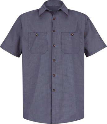 #ad #ad Red Kap SP24 Mens Industrial Work Shirt Regular Fit Short Sleeve $16.55