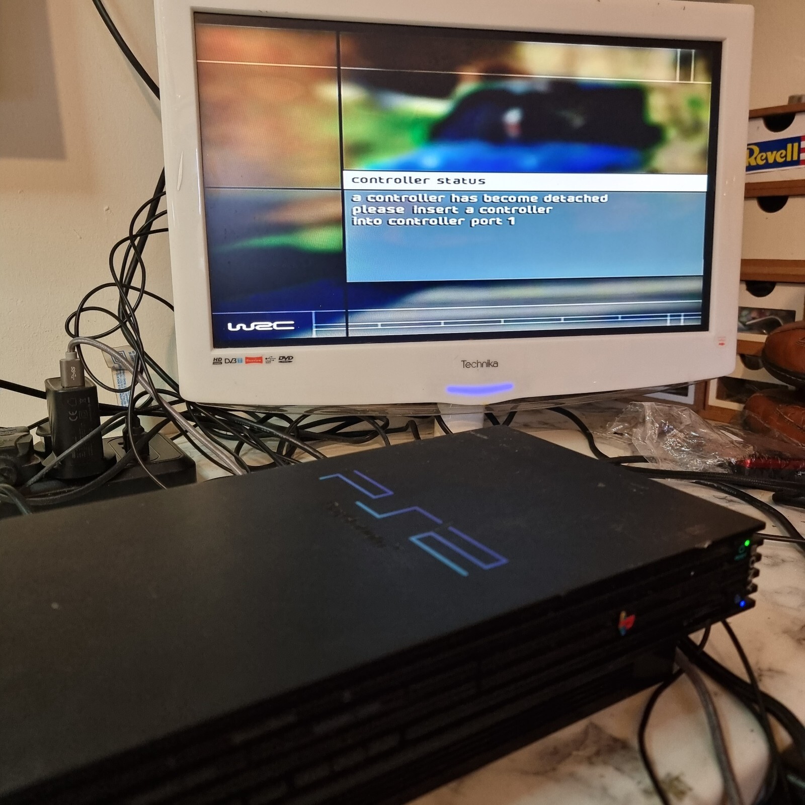 Sony PlayStation 2 PS2 Fat Black SCPH39003, Cables & 11 Games.Tested