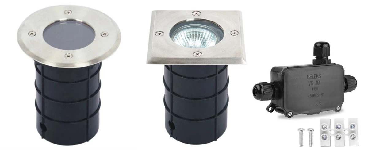 Luces de tierra empotradas LED GU10 acero inoxidable IP67 iluminación para terraza