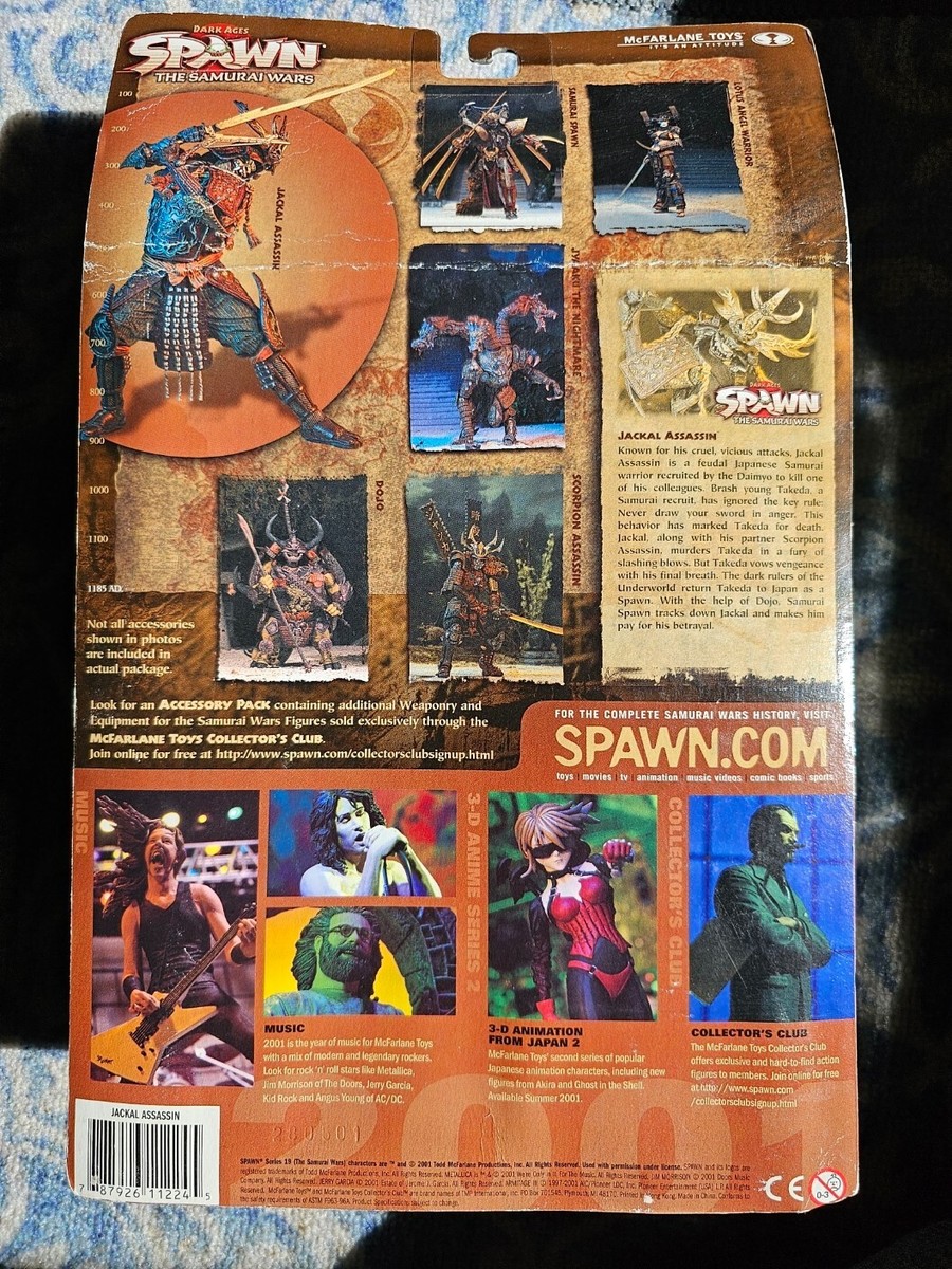 Dark Ages Spawn The Samurai Wars Jackal Assassin McFarlane Toys
