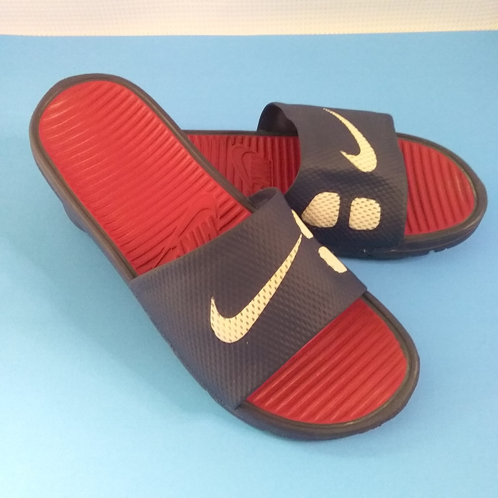 Nike Benassi Solarsoft Slides Navy Blue 
