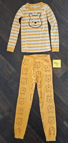 Kids Hanna Andersson 130 Cm 8 Disney Pooh Long Sleeve & Pants Pajama Set - Afbeelding 1 van 7