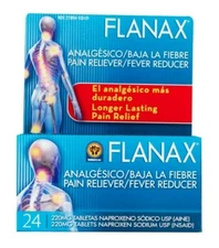 Flanax Pain & Fever Relief Tablets (para Dolor  / Fiebre), 24's   Exp. Dec. 2026