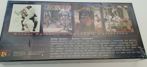 Norman Rockwell Puzzle NEW 750 Piece Baseball Collection Panoramic Unopened Gift - Picture 3 of 12