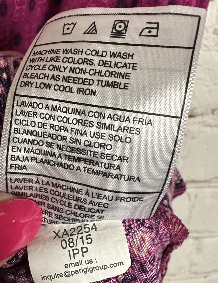 Vestido sin mangas de viscosa de playa púrpura de verano Roxy Girl, talla 14, usado en excelente estado Foto 4 de 4