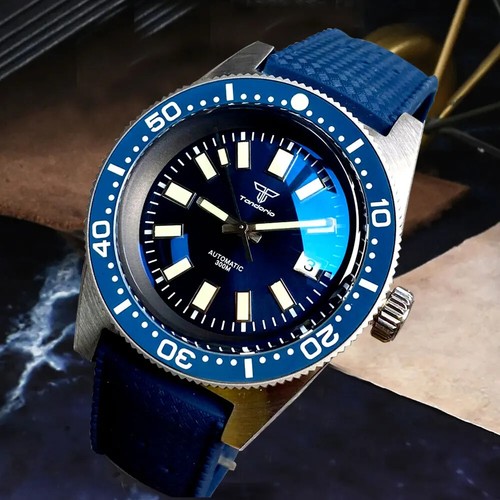 Tandorio 41 Mm 62MAS Schwarz-Graues Zifferblatt NH35A Automatik 300 M Tauch-Herr - Bild 24 von 26