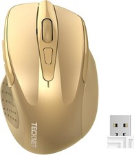 Wireless Mouse 2.4G Ergonomic Optical 2600 DPI USB-A Laptop PC Long Battery Life