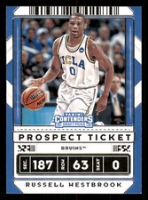 2020 Panini Contenders Draft Picks Russell Westbrook #3  UCLA Bruins