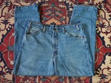VTG 90s Y2K Levi's USA Made 550 Blue Fade 35x29 Grunge Workwear Denim Jeans