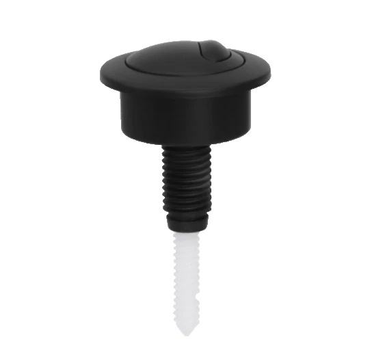 TAPS2TRAPS Matt Black D/F Toilet Push Button For Siamp Optima 49 Valve Twyford Vitra,39-42m