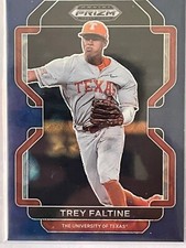 2022 PRIZM DRAFT TREY FALTINE ROOKIE/RC #/15 *BLUE KALEIDOSCOPE* texas longhorns