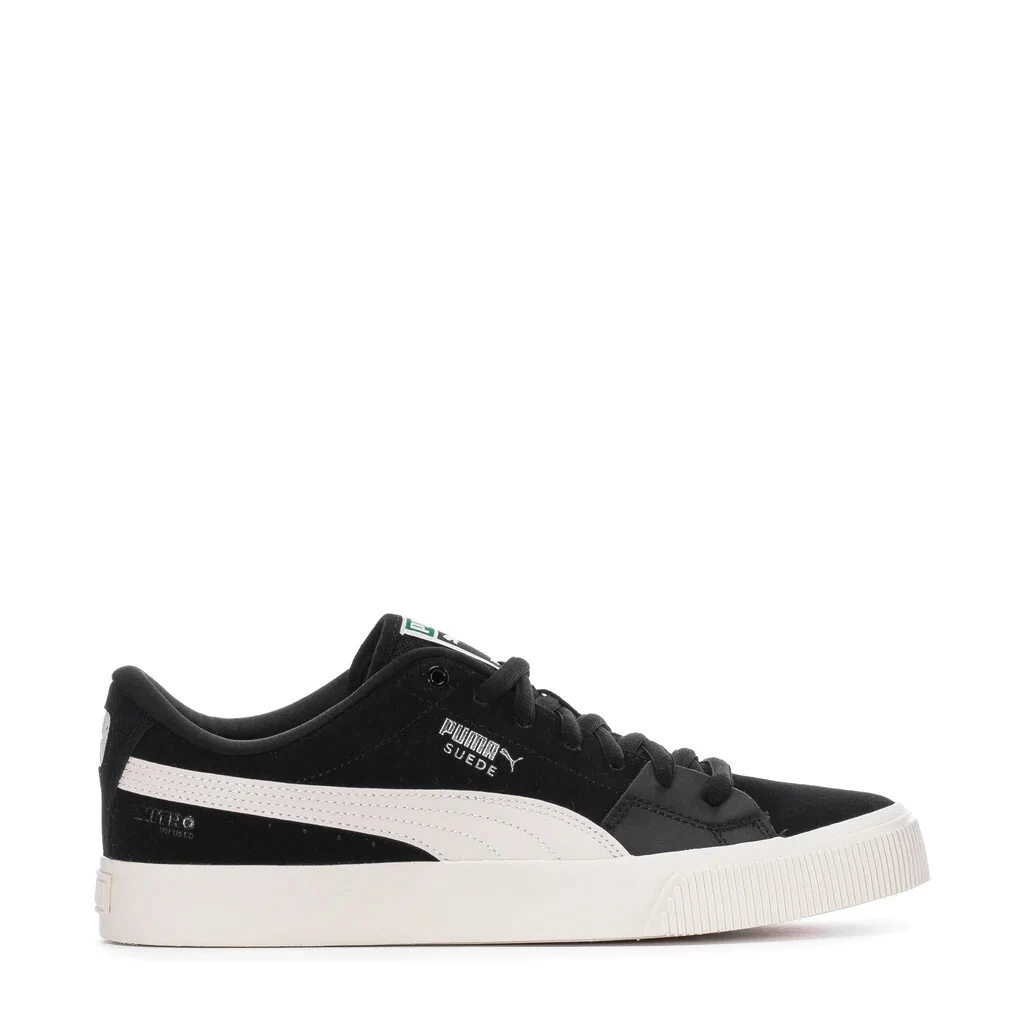 Mens Puma SUEDE SKATE NITRO 38600 01 Black White Shoes