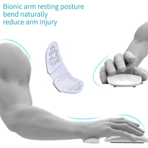 Right Hand Ergonomic Mouse Pad Wrist Pad Silicon Gel Non-slip Streamline Wrist