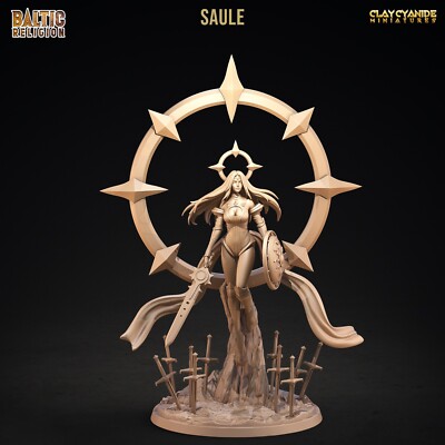 Amazone Miniatur Saule Sun Goddess Figur für Tabletop & Display
