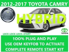 Plug & Play Remote Start Toyota CAMRY HYBRID 2012-2017