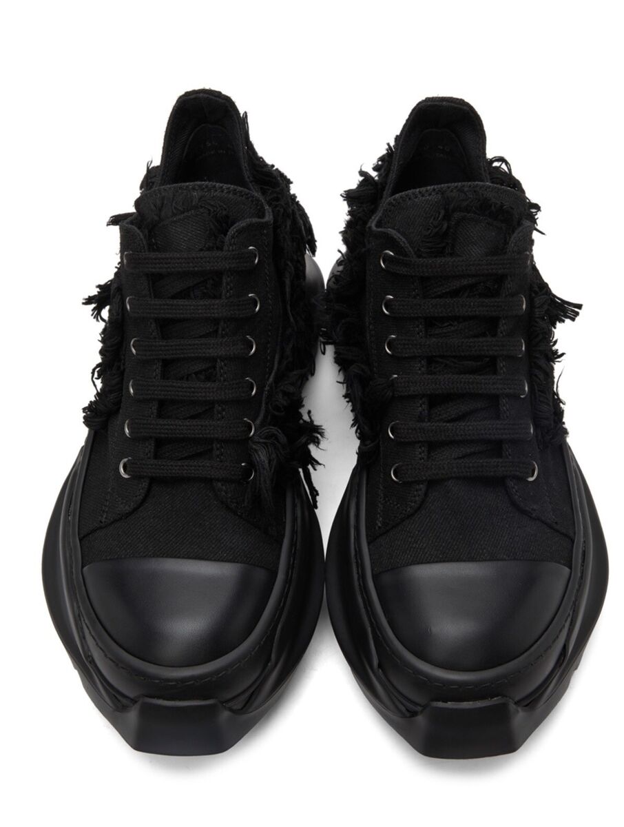 Rick Owens Drkshdw S/S 2021 Abstract Denim Tonal Distressed Low