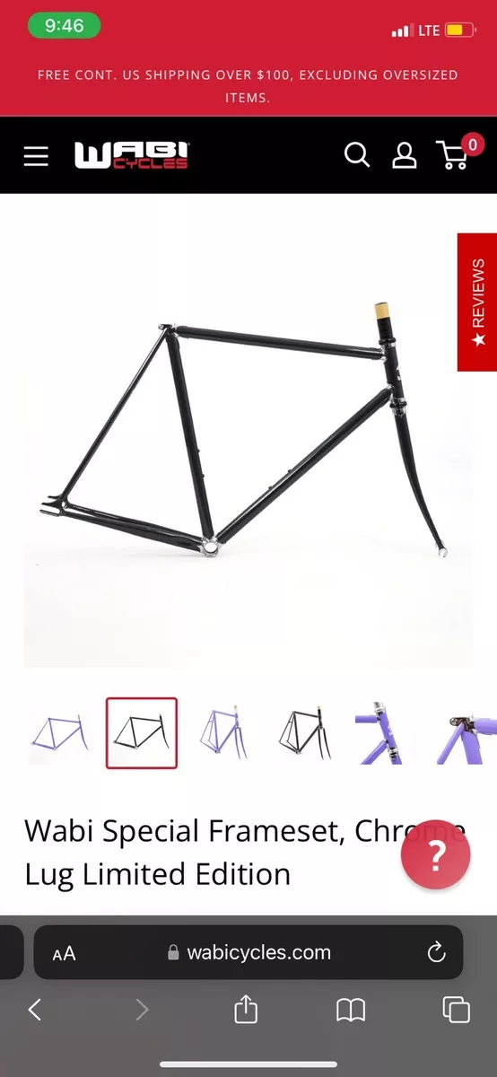 Wabi Special Chrome lug Frameset 55cm eBay