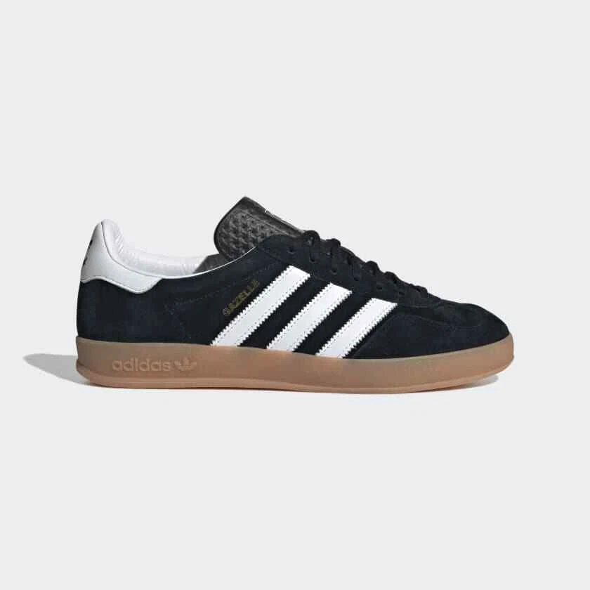 Adidas Gazelle Indoor Core Black Gum Sole Colorway Size 10.5 Authentic H06259