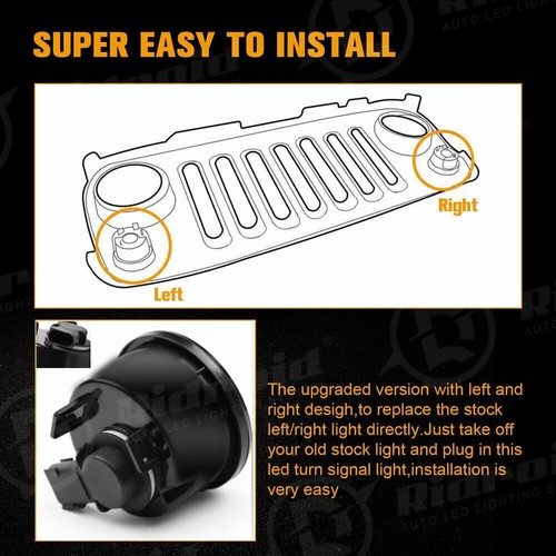 7" LED Headlights Fog Lights Turn Tail Lamp Combo For Jeep Wrangler JK 2007-2018 - Picture 16 of 24
