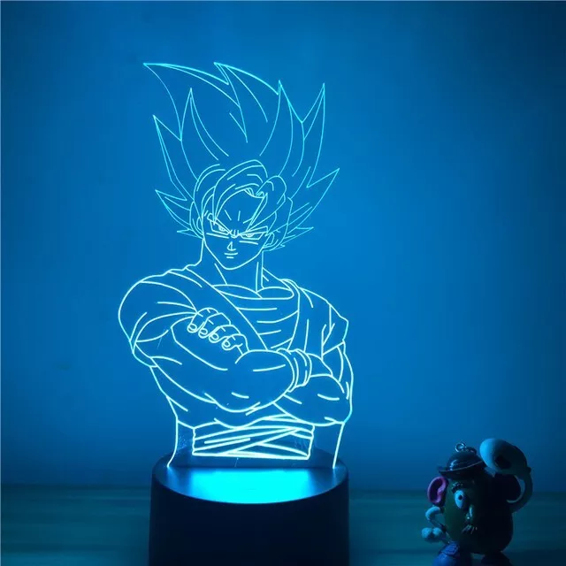 Dragon Ball Z Figure Son Goku B 3D Lamp LED Night Light 7 Colors