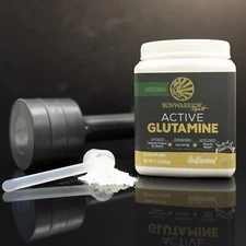 Sunwarrior Active Glutamine Powder for Muscle Recovery Post Workout Unflavored