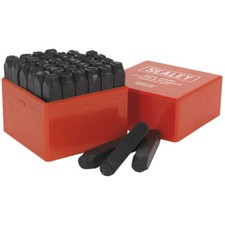 Sealey AK8298 Lettera e Numero Punzone Set 36pc 10mm