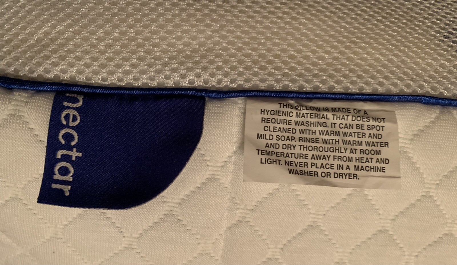 Nectar Cooling Pillows Set of 2 Memory Foam Neck Pillows 29x17 Queen