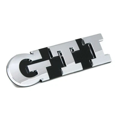 Original VW Golf 7 5G Facelift GTI Schriftzug vorn Kühlergrill Emblem chrom OEM - Bild 1 von 2