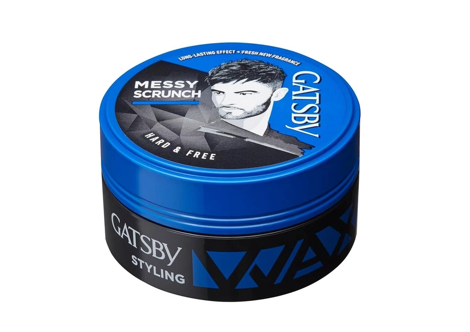 Gatsby Hair Styling Hair Wax Hard & Free (75g) For Messy Scrunch Style - Image 2 of 4