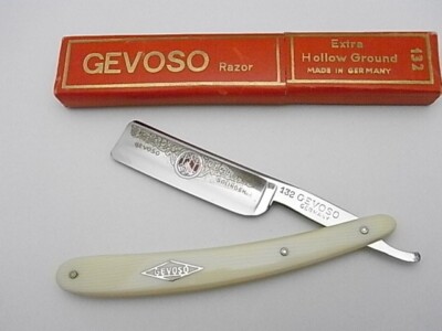 NOS Straight Razor GEVOSO RAZOR No132 Solingen Germany