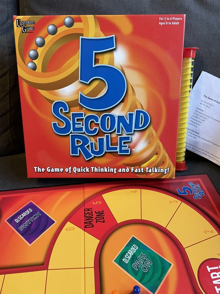 University Games 5 Second Rule Board Game , Family Card / Board Game - Image 2 of 4