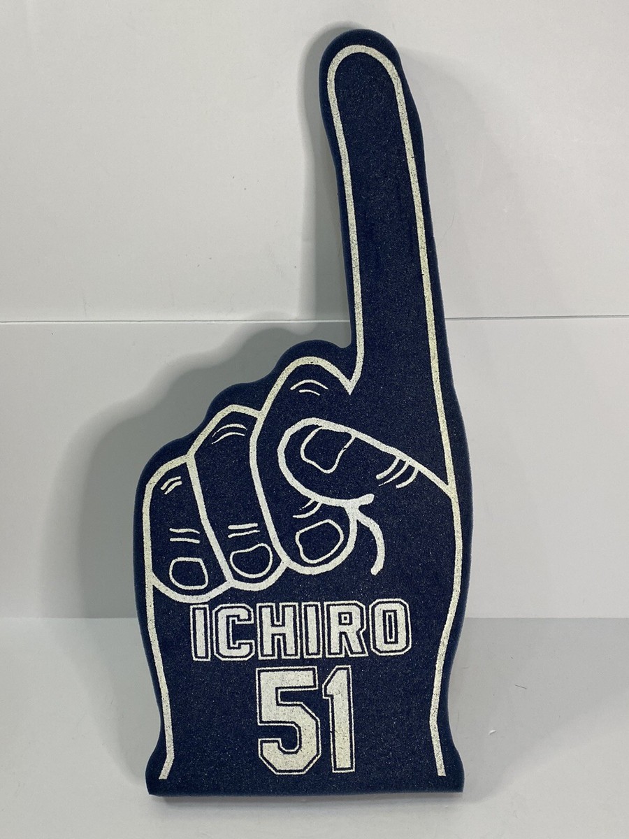 Seattle Mariners Ichiro Suzuki #51 Number #1 Foam Finger Vintage