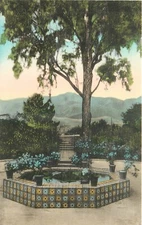 1920s Santa Barbara California Casa Santa Cruz Albertype Postcard 24-11835