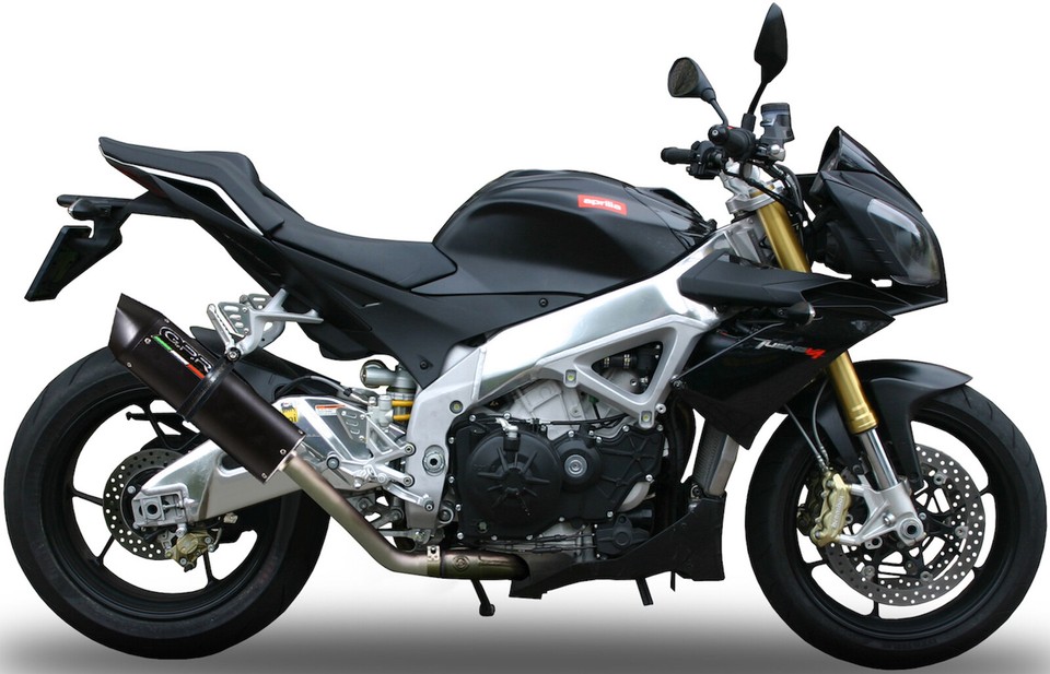full system exhaust black gpr for aprilia tuono v4 r std aprc 1000 2011