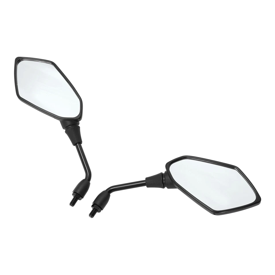 L&R Black Rear View Mirrors Fit For kawasaki ZRX1100 1997-2000 ZRX1200 2001-2008 - Imagem 3 de 4