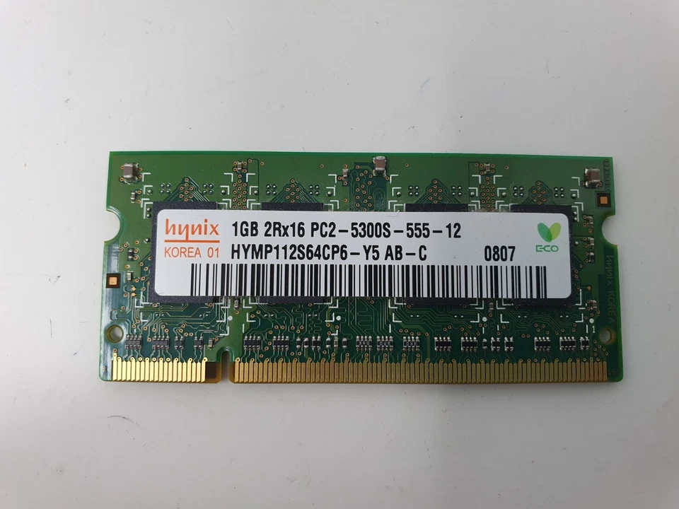 Sony PCG-5K2M RAM Memory 1GB DDR2 PC2-5300S hynix HYMP112S64CP6-Y5 AB-C - Image 2 of 4