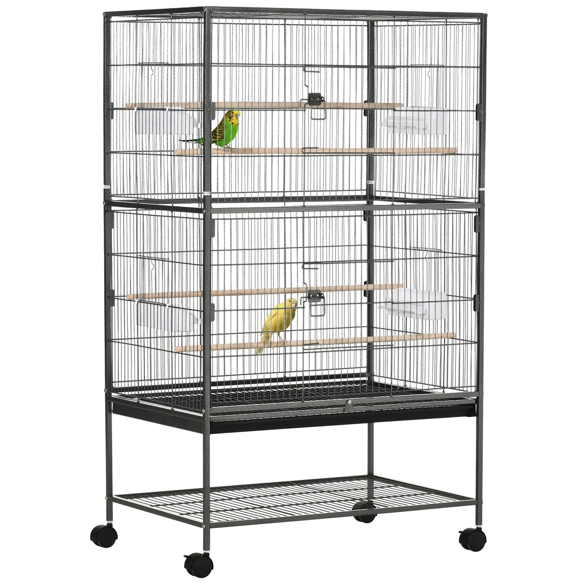 PawHut Large Bird Cage Budgie Cage for Finch Canaries Parrot with