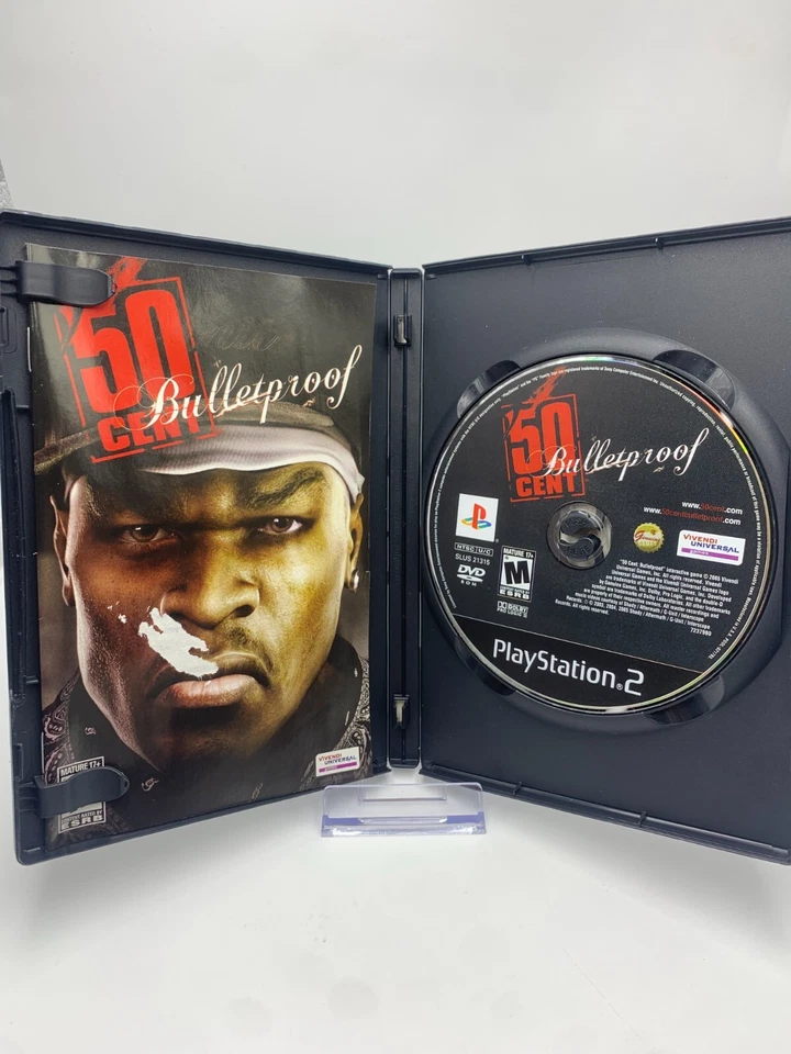 50 Cent: Bulletproof (Playstation 2, 2005) CIB Complete /w Excellent Disc - Image 4 of 4