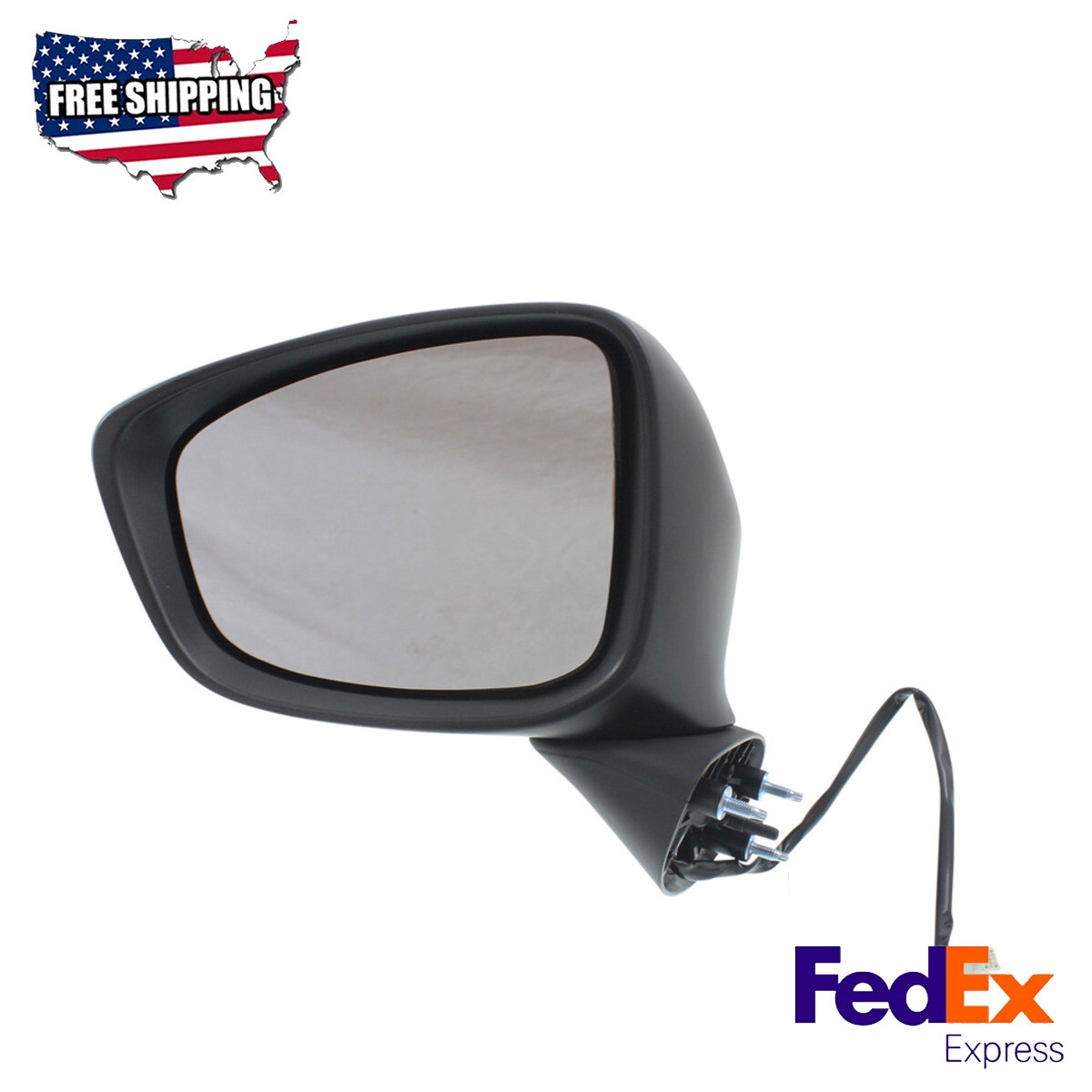 Mirror Paintable Power Glass Heated Driver Side Fits 2013-2015 Mazda CX-5