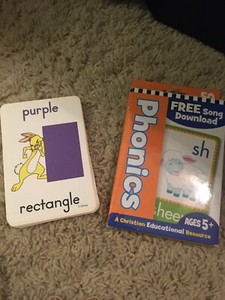 Phonics: A Christian Educational Resource 50 Flashcards/ Disney Color Cards